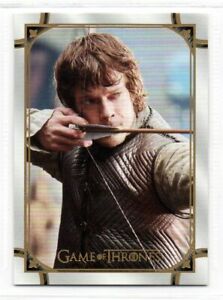 Game of Thrones Iron Anniversary Series 2 GOLD PARALLEL Base Card #154 / THEON