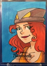 2018 Cryptozoic DC Bombshells 2 II 1/1 Sketch Roe Mesquita