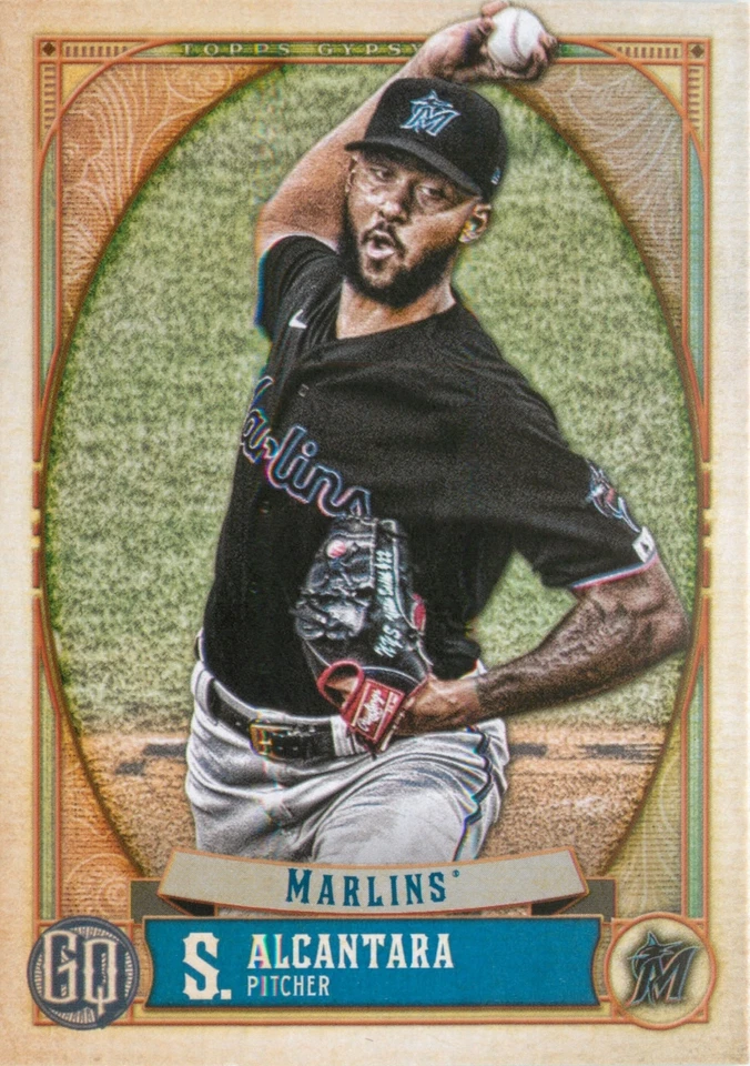 Sandy Alcantara 2021 Topps Gypsy Queen Baseball Base Card #168 Miami Marlins MLB - Image 1 of 2