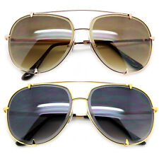 Oversized Sunglasses Men Women Fashion Shades Talon Gafas de Sol Gold Frame 