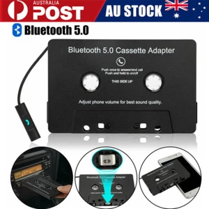 Bluetooth 5.0 Car Audio Stereo Cassette Tape Adapter to Aux Adapter USB Charging - Picture 1 of 11
