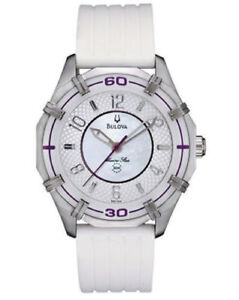 Bulova Marine Star Women's 96L144 Solano Quartz Purple Accents 36mm Watch