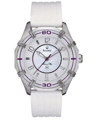 Bulova Marine Star Women's 96L144 Solano Quartz Purple Accents 36mm Watch - Image 1 of 3