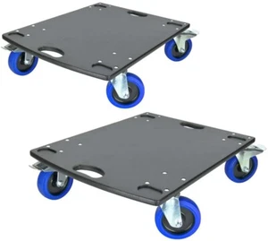 2 x ADAM HALL Transportroller GR-2 Möbelroller Rollbrett 125mm Lenkrollen Bremse - Bild 1 von 16