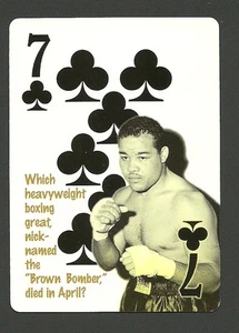Joe Louis Boxing The Brown Bomber Neat Playing Card #1Y8 - Picture 1 of 1