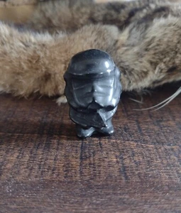 Obsidian Storm Trooper  Carving crystal carved stone star wars - Picture 1 of 8