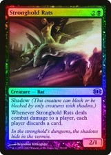 Stronghold Rats FOIL Future Sight PLD Black Uncommon MAGIC MTG CARD ABUGames