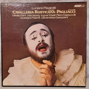 Pagliacci Cavalleria Rusticana Pavarotti 1978 Vintage Vinyl Set of 3 LPs - Imagen 1 de 9