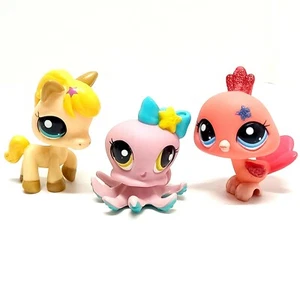 Littlest Pet Shop Fashion Spotlight Bundle #2265 Horse #2264 Octopus #2259 Bird - Picture 1 of 5