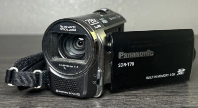 PANASONIC SDR-T70P Camcorder 78x Optical Zoom SD Video Camera *TESTED No Battery - Image 1 of 4
