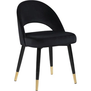 Coaster Lindsey Arched Back Upholstered Side Chair in Black (Set of 2) - Picture 1 of 6