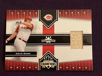 2005 Donruss Champions Impressions Material #175 Adam Dunn Game Used Bat Reds - Image 1 of 2