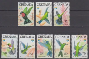 GRENADA BIRDS/HUMMINGBIRDS STAMP 1992 SC2073-80 MNH - Picture 1 of 1
