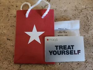 NEW! MACY'S $500 GIFT CARD + HOLIDAY CARD HOLDER