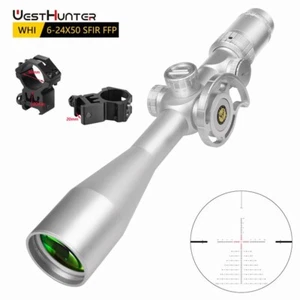 WestHunter WHI 6-24x50 SFIR FFP Tactical Scope Long Distance Illuminated Reticle - Picture 1 of 6