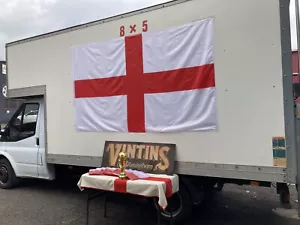 HUGE St George England Flag FIFA coronation celebration 8 X 5 Ft Flag - Picture 1 of 7