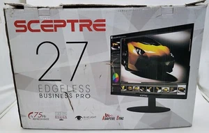 Sceptre E275WFPT 27 inch IPS LED Monitor - Black - Picture 1 of 6