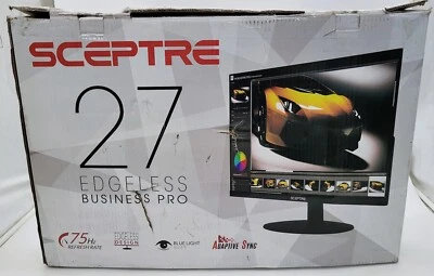 Sceptre E275WFPT 27 inch IPS LED Monitor - Black - Image 1 of 4