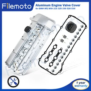 Aluminum Valve Cover w/ Gasket Bolts for BMW M52 M54 323i 325i 330i 528i 530i X5 - Bild 1 von 7