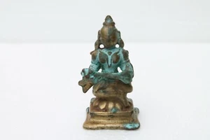 Antica dea bronzo rituale tradizionale indù Annapurna rara NH2679 - Foto 1 di 9