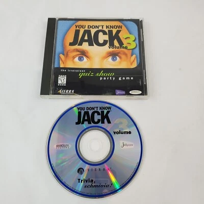 You Don't Know Jack Volume 3 Irreverent Quiz Show Party Trivia PC Game VG YDKJ - Image 1 of 4