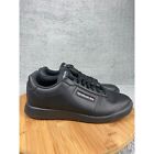 Reebok Princess Lite Womens Size 7 Shoes Black Leather Athletic Classic Ar1268