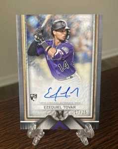 2023 Topps Museum Collection Ezequiel Tovar Auto RC ROOKIE SP #d /25 AA-ET RARE - Picture 1 of 3