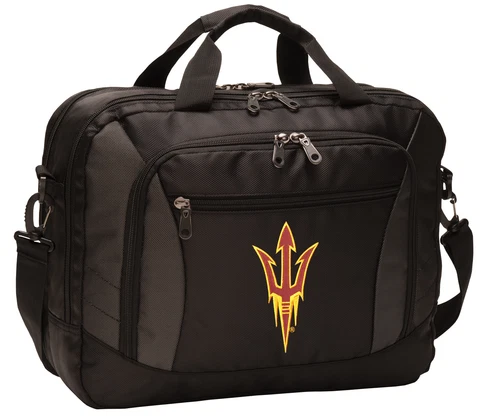 Arizona State Laptop Bag ASU Computer Bags Messenger LOADED With POCKETS! Cover