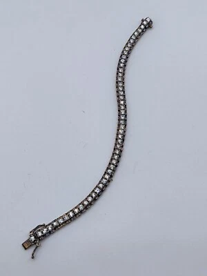 Красивый золотой браслет 925 CZ PAJ винтажный 7,25" - Изображение 1 из 4