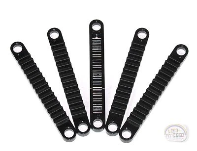 LEGO Technic - 5-Pc Gear Rack Pack - 8L - Black - New - (Rack,14-Tooth,NXT,EV3) - Image 1 of 3
