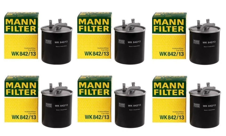 Juego de 6 filtros de combustible Mann WK84213 para Dodge Sprinter 2500 3500 03-06 2,7 L5 Foto 1 de 1