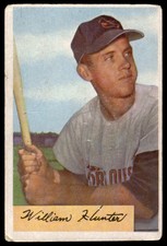 1954 BOWMAN BILLY HUNTER 5 GOOD BASEBALL BALTIMORE ORIOLES