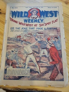 Wild West Weekly - No.1213 January 15 1926-Young Wild West's At Six Spot Flat - Picture 1 of 6