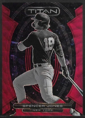2023 Panini Chronicles TITAN Spencer Jones RED WAVE PRIZM 109/199 - Free Ship! - Image 1 of 2