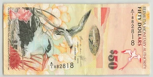 BERMUDA $50 Dollars 2009 (2012) P-61A, Cossar / Simons, A/1 882818, Orig EF. J6 - Picture 1 of 2