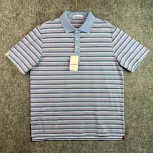 Ashworth Mens Golf Shirt Size Large Short Sleeves - Picture 1 of 13
