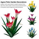 Rustic Metal Agave Plants For Outdoor Patio Home Decor Garden Ornaments  