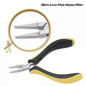 Pinze Naso Piatto Slimline Gioielli Fabbricazione Strumenti per Perline Prestige 5" #04415 - Foto 1 di 1