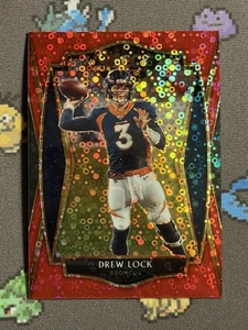 Panini Select Premier Level Red Disco Prizm 2020/49 Drew Lock #126 - Imagen 1 de 4