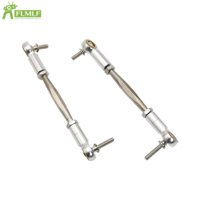 FLMLF Alloy Steering Turnbuckle Tie Silver for 1/5 RC HPI BAJA RV KM 5B 5T 5SC - Image 1 of 4