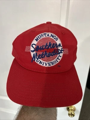 Vtg snapback SMU Southern Methodist University Mustangs the game hat cap - Image 1 of 4