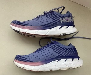 Hoka One One Clifton 5 Shoes Womens Size 7 Purple Running Comfort Sneaker - Picture 1 of 13