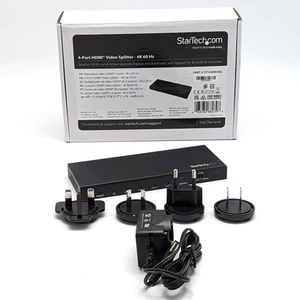 StarTech ST124HD202 4-Port HDMI Video Splitter 4K 60Hz - Picture 1 of 11
