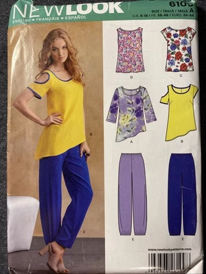 Shirt & Pants Women’s Sewing Pattern Size 8-18 New Look 6109 - Image 1 of 4