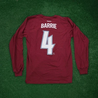 Camiseta Jersey Tyson Barrie NHL Reebok Hombres Colorado Avalanche Granate Manga Larga Foto 1 de 3