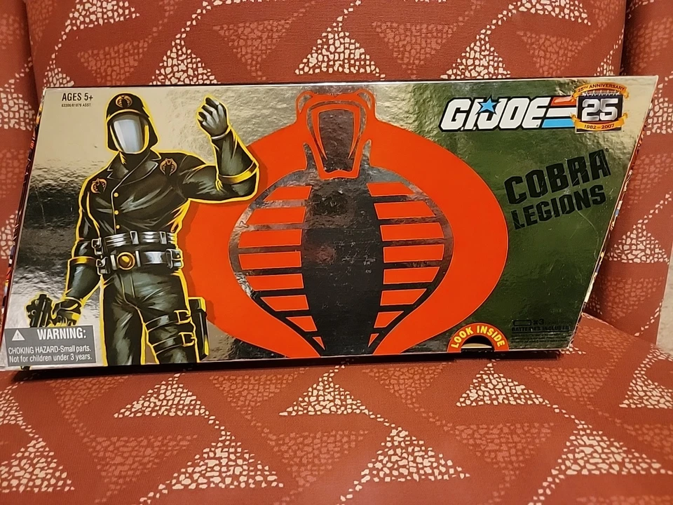 Hasbro G.I. Joe: Cobra Legions (Storm Shadow, Cobra Trooper, Cobra Commander, Cobra Vehicle Driver, Cobra air Trooper) 4" Action Figures (Box of 5)