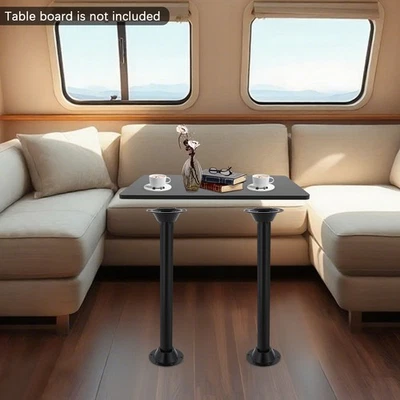 Pata de mesa compacta para autocaravana 2* con base de montaje pretaladrada pata de mesa para cámper Foto 1 de 4