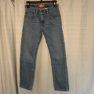 Levi's 511 Skinny Jeans Boys Sz 12R MediumBlue Stretch Denim 26X26.5 Red Tab - Picture 1 of 10