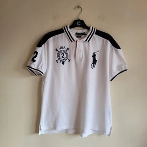 Ralph Lauren Polo Mens XXL White Big Pony Crest Embroidered USA RARE - Picture 1 of 9