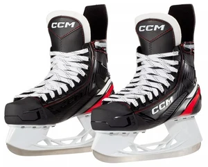 Patines de hockey CCM Jetspeed FT655 ajuste regular talla 5 zapato 6 negro - Imagen 1 de 2